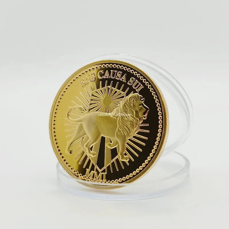 Movie Classical Retro John Wick Continental Hotel Gold Coin Collecting Coins Cosplay Props High Quality Accessories Collection Peaceful Pleasures Health and Wellness