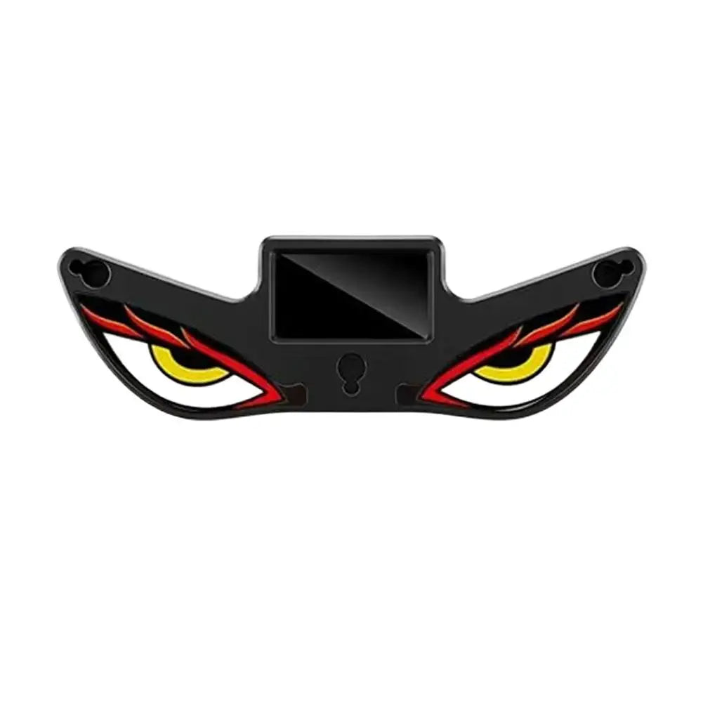 Solar Luminous Car LED Warning Light Dynamic Devil Eye Design Truck Decoration Light Car Triangular Window Solar Warning Light Peaceful Pleasures Health and Wellness A