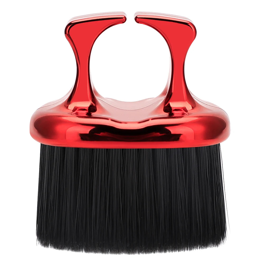 Barbershop Hair Brush Neck Face Duster Hairdressing Hair Soft Cutting Cleaning Brush Professional Hairdressing Styling Tools Peaceful Pleasures Health and Wellness red