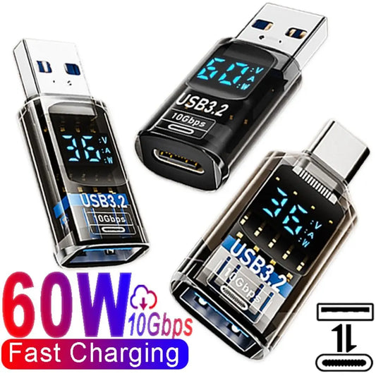 USB 3.2 to USB-C Adapter 10Gbps | Digital Display Fast Charging USB-C Adapter Peaceful Pleasures Health and Wellness