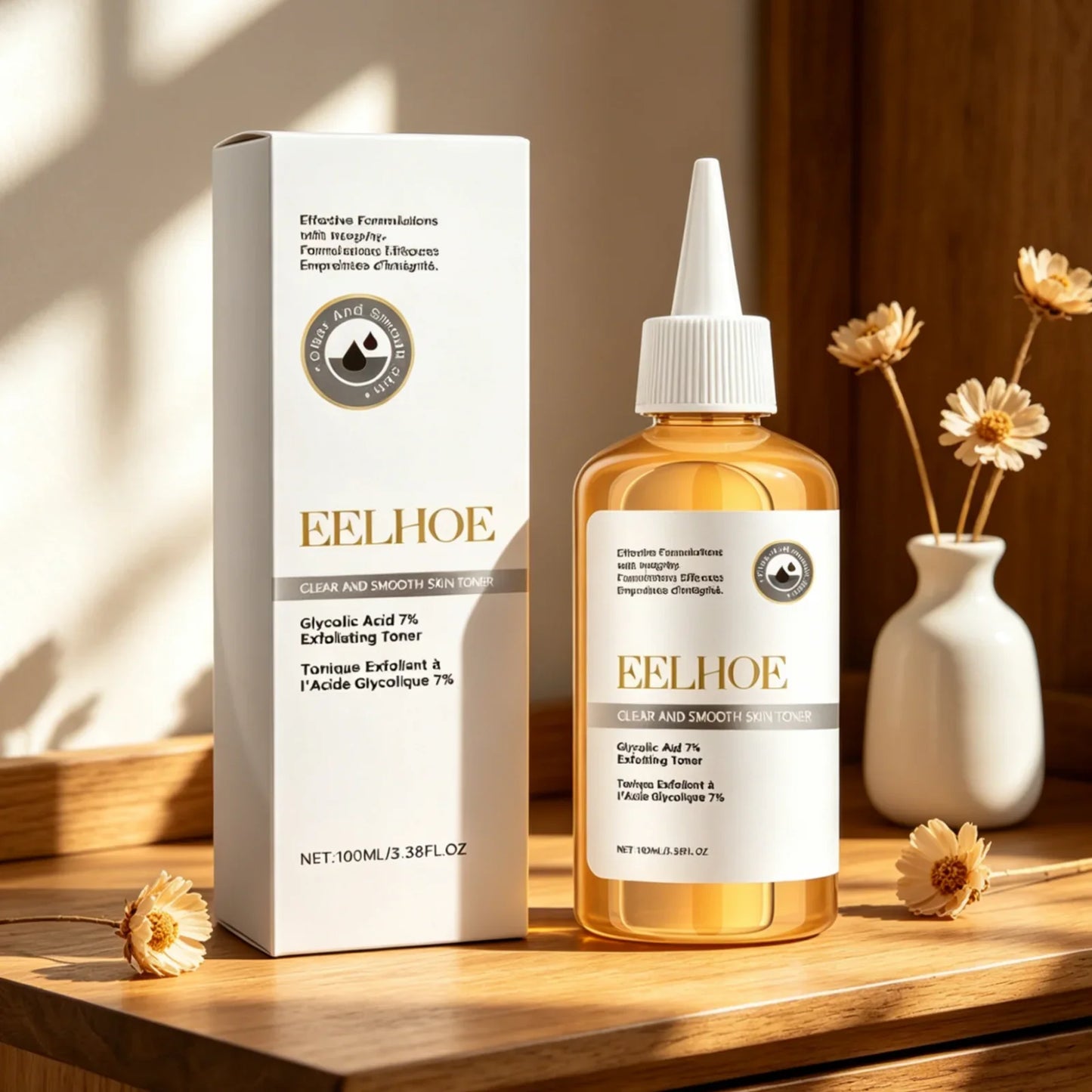 EELHOE Glycolic Acid Toner – Exfoliate, Brighten & Hydrate