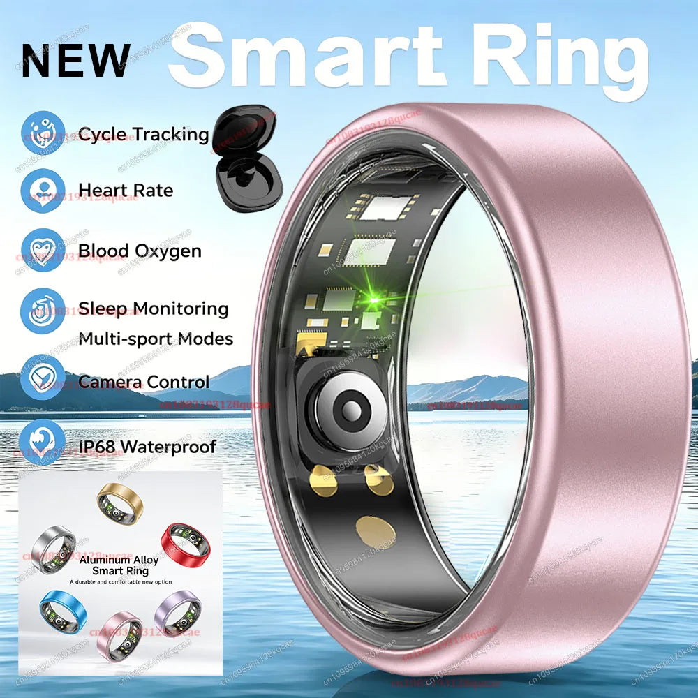 Colorful Smart Ring Women Men Blood Pressure Heart Rate Monitoring IP68 Waterproof 100+Sport Mode Super Light Smartring 2026 New Peaceful Pleasures Health and Wellness