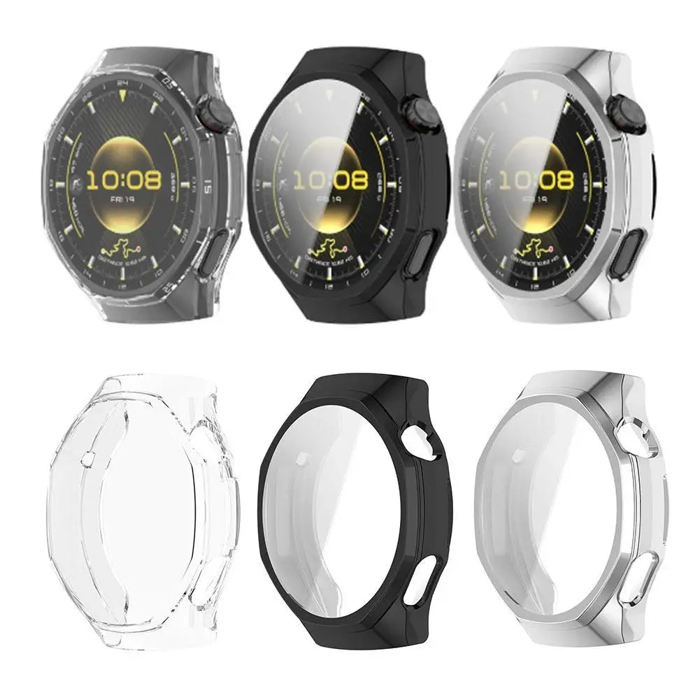 For Huawei GT6 Pro Perfect Fit Protective Case Anti-fall Ultra-thin Transparent Shell Film Integrated Watch Case For Huawei GT6 Peaceful Pleasures Health and Wellness
