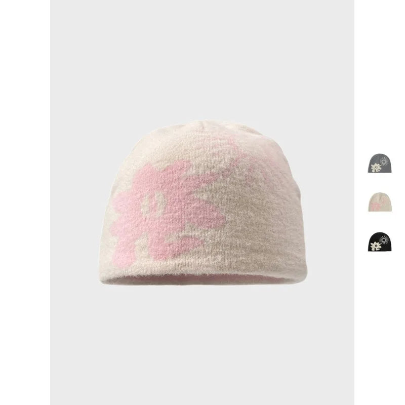 Jacquard Plush Knit Beanie | Unisex Winter Ski Hat
