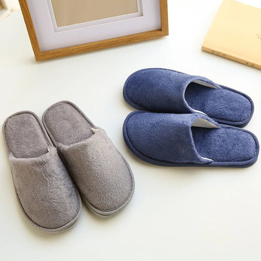 Men & Women Plush House Slippers – Warm Soft Indoor Slides Indoor House Slippers Peaceful Pleasures Health and Wellness