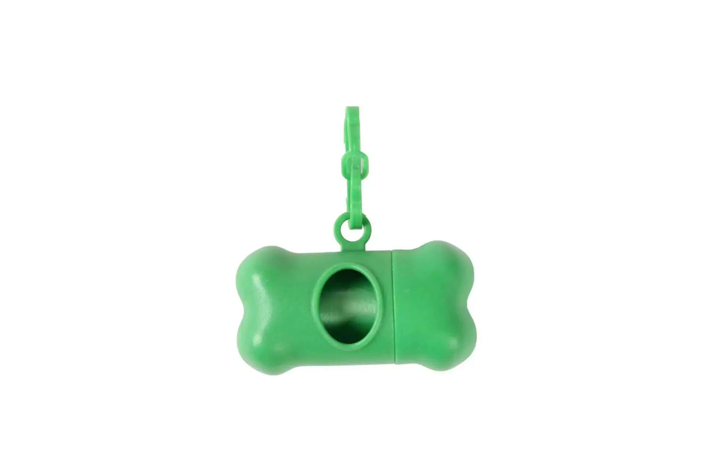 Bone-Shaped Dog Poop Bag Dispenser with Leash Clip