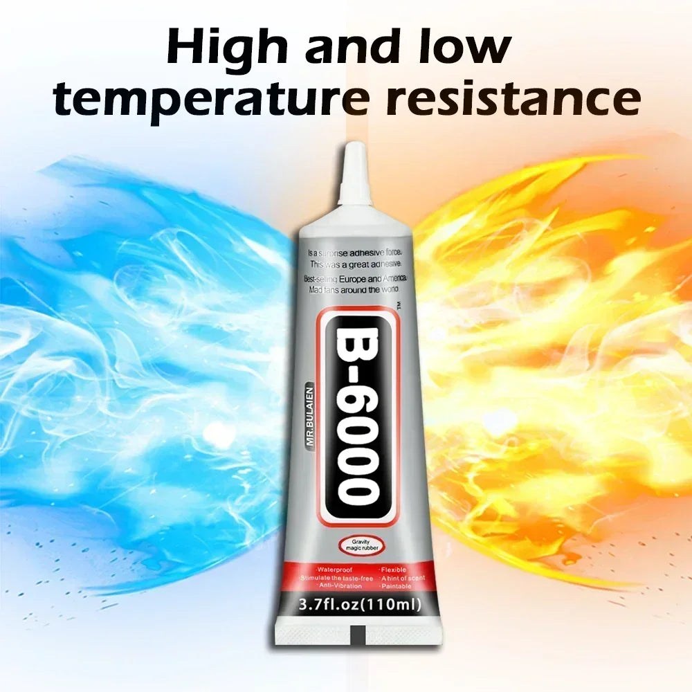 B6000 9ml 15ml 25ml 50ml Rhinestones Crystal Adhesive Mobile Phone Screen Super Glue Repair Jewelry DIY Crafts Glass Supplies Peaceful Pleasures Health and Wellness