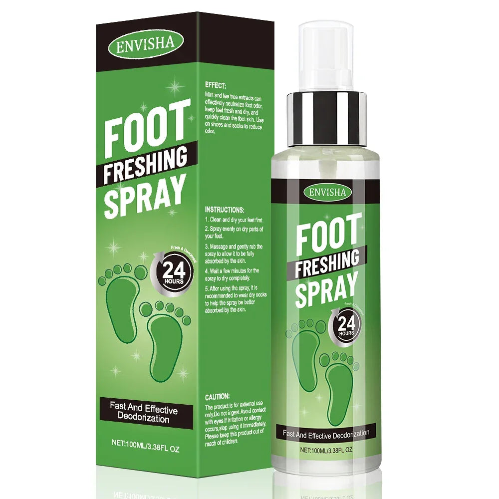 ENVISHA Foot Care Refreshing Spray – Odor Control & Moisture Relief 100ml Foot Care Peaceful Pleasures Health and Wellness Foot spray