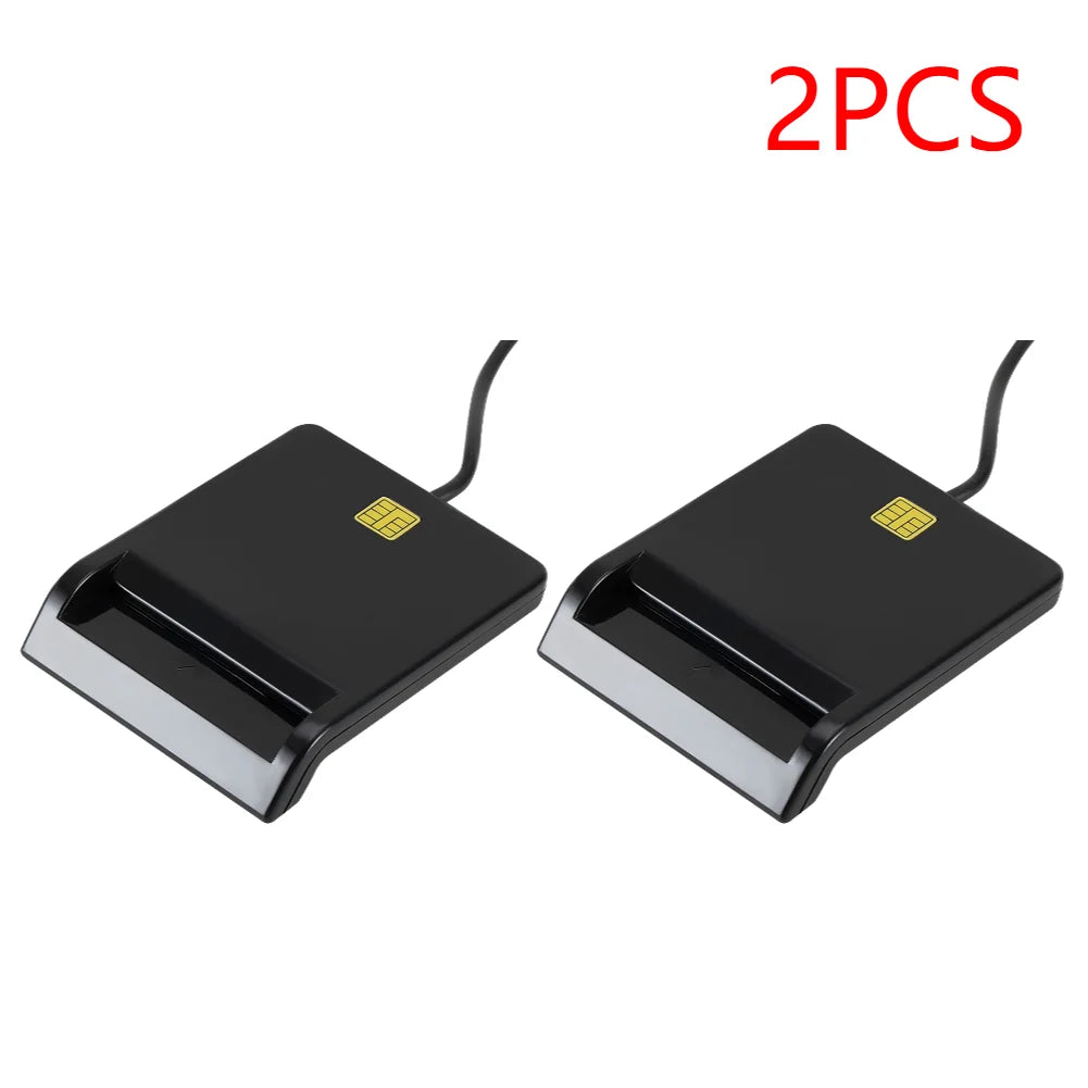Stable Operation USB Smart Card Reader Reliable Simplicity for DNIE ATM CAC IC ID SIM Card Cloner Connector Windows Peaceful Pleasures Health and Wellness 2PCS
