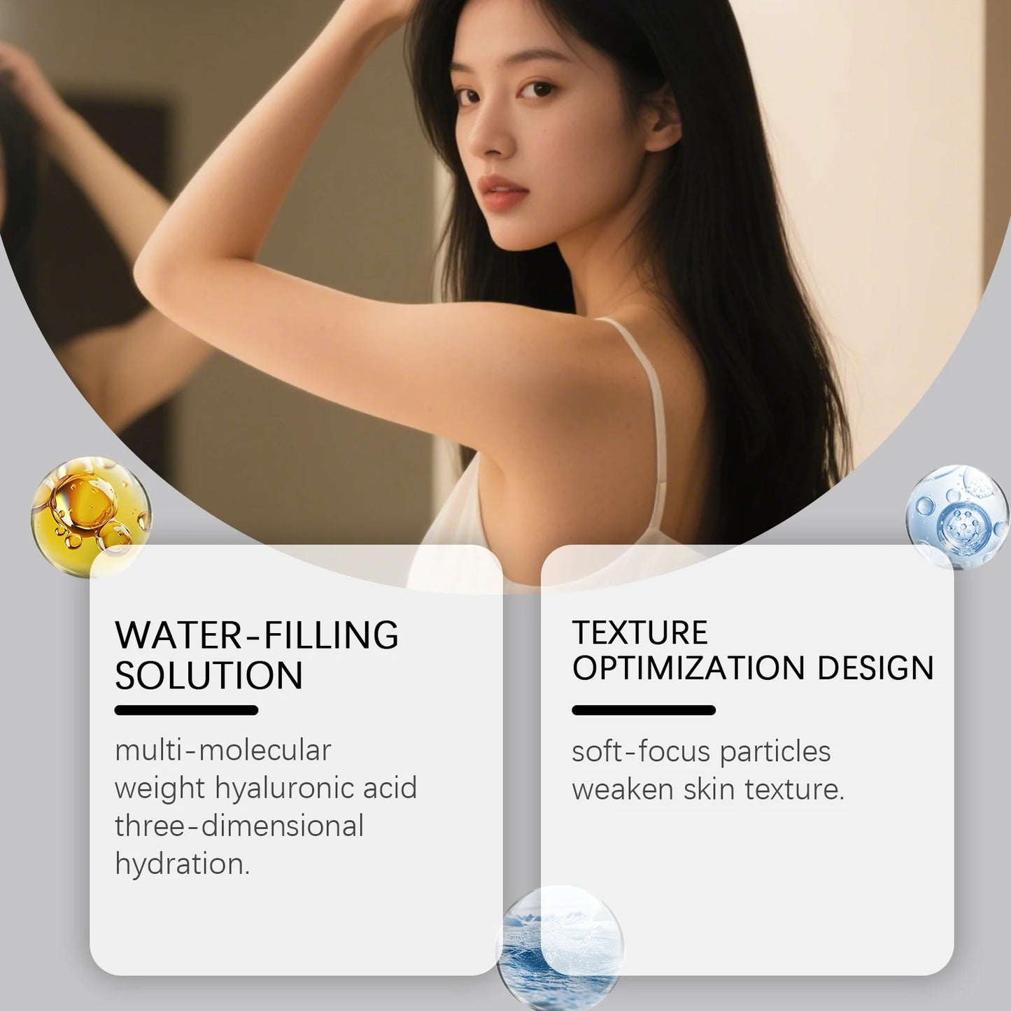 Hyaluronic Acid Face Cream Improve Fine Lines Anti-Ageing Firming Lifting Skin Remove Dullness Moisturizing Care Facial Cream Peaceful Pleasures Health and Wellness