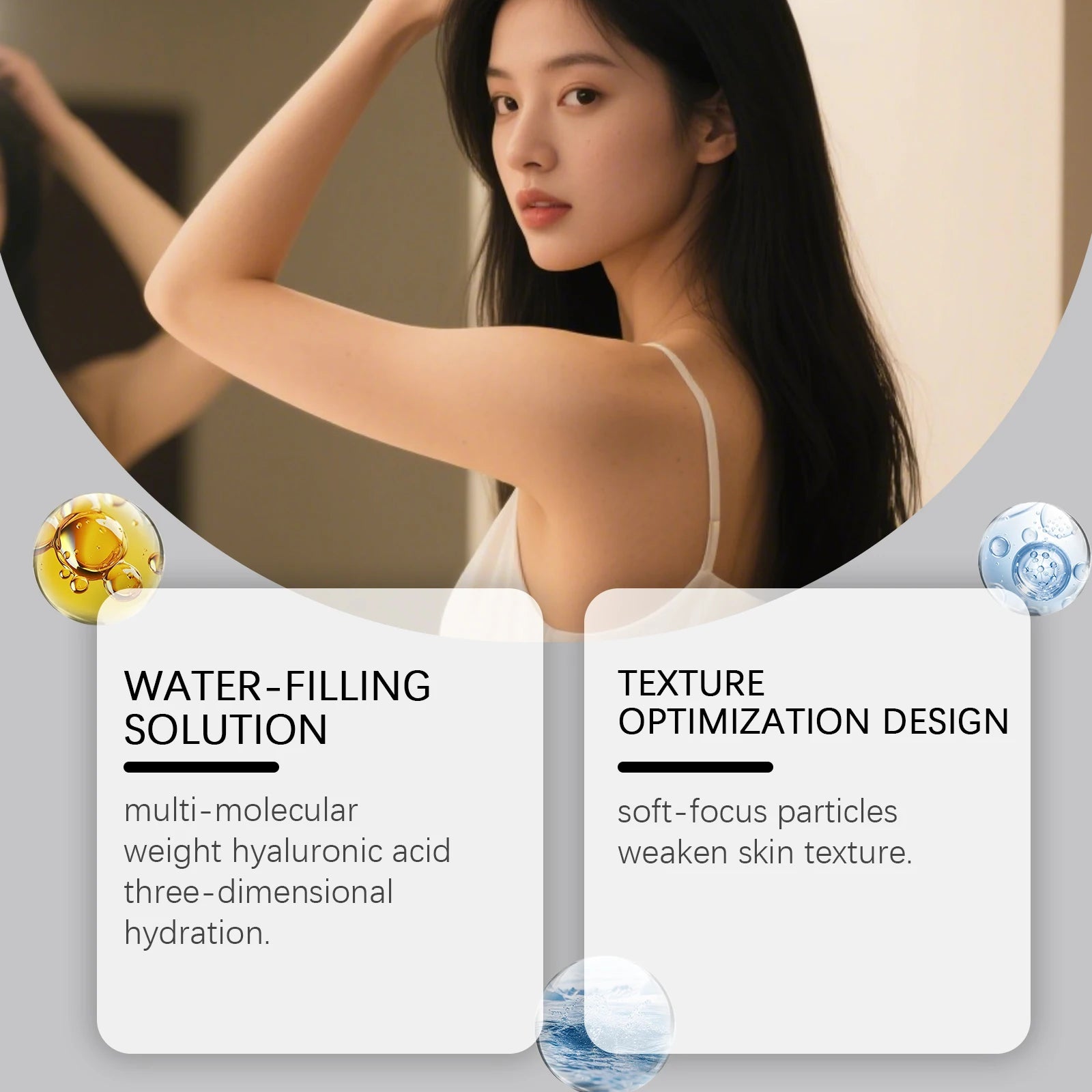 Hyaluronic Acid Face Cream Improve Fine Lines Anti-Ageing Firming Lifting Skin Remove Dullness Moisturizing Care Facial Cream Peaceful Pleasures Health and Wellness