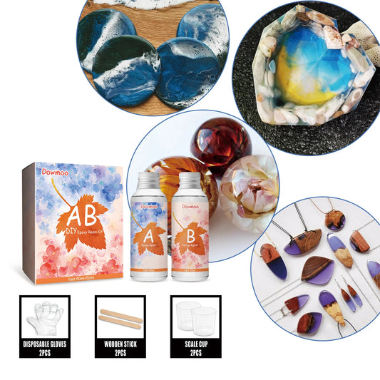 Crystal AB Epoxy Resin Adhesive | High Transparency Fast Curing DIY Epoxy Resin Adhesive Peaceful Pleasures Health and Wellness