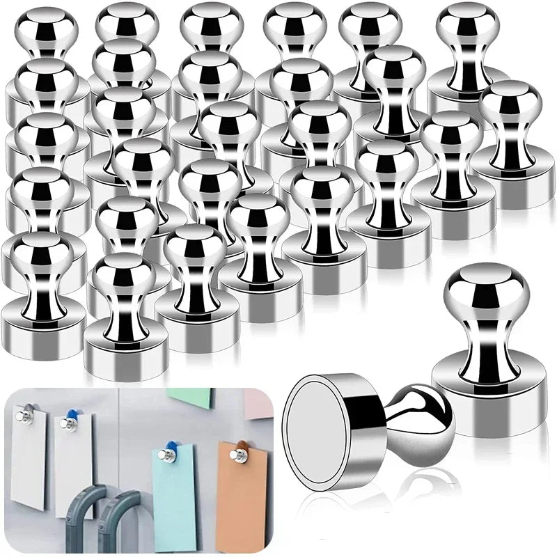 Super Strong Neodymium Push Pin Magnets – Fridge & Whiteboard