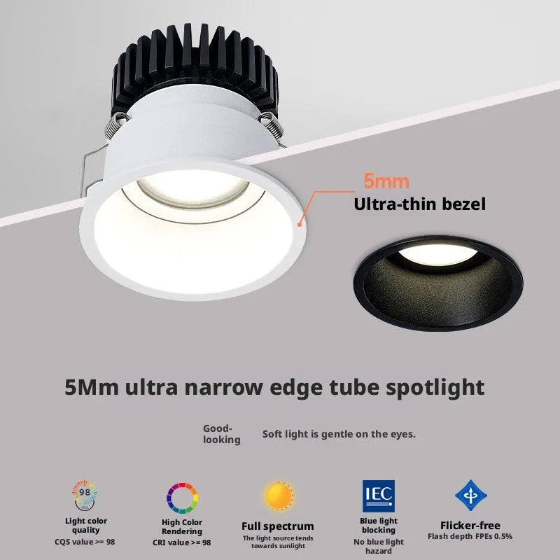 SHINEKNOT COB LED Recessed Spotlight | Full Spectrum Anti-Glare