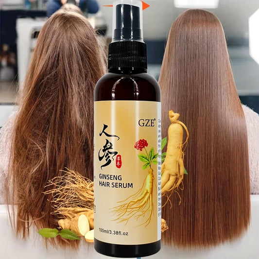 GZE Ginseng Hair Serum – Heat Protection & Moisture Repair Hair Treatment Serum Oasis Select