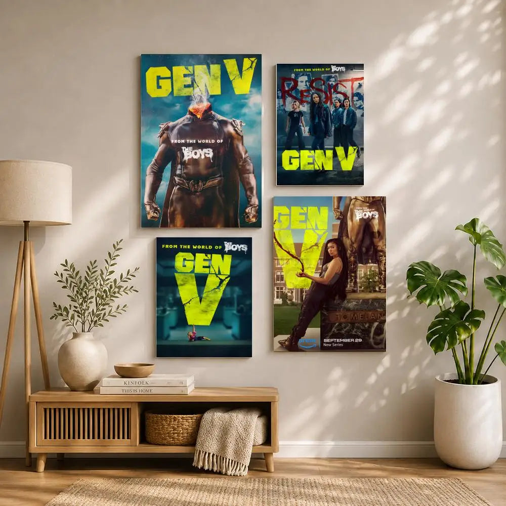 TV G-Gen VS Poster HD Self Adhesive Waterproof Wall Art Ideal for Home Office Dorm Bedroom Great Gift Peaceful Pleasures Health and Wellness