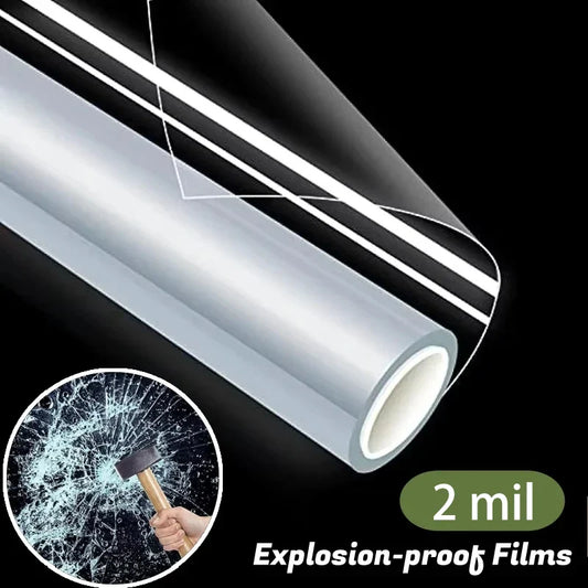 Shatterproof Window Safety Film – Clear Self-Adhesive PET Glass Window Safety Film Oasis Select