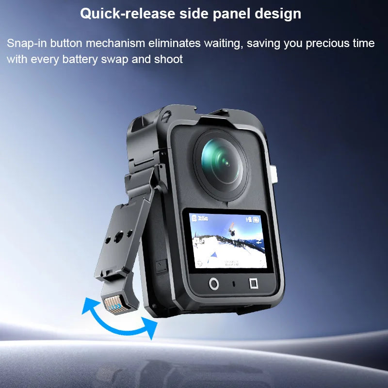Rabbit Cage Protective Case Multifunctional Metal Frame Expansion Adapter Mount For Dji Osmo 360 Action Camera Accessories Peaceful Pleasures Health and Wellness