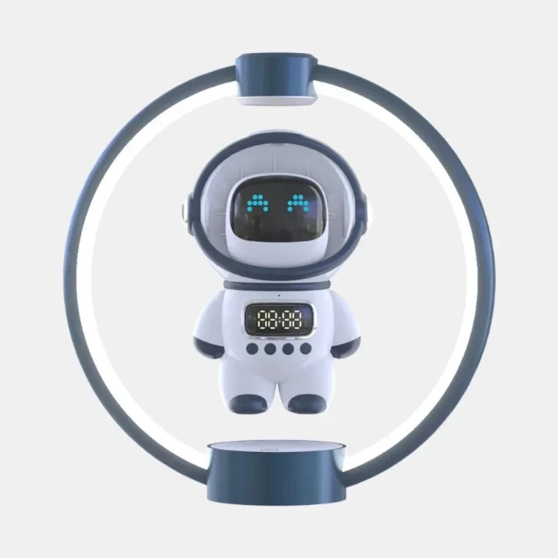 Magnetic Levitation Astronaut Alarm Clock | LED Desk Nightlight
