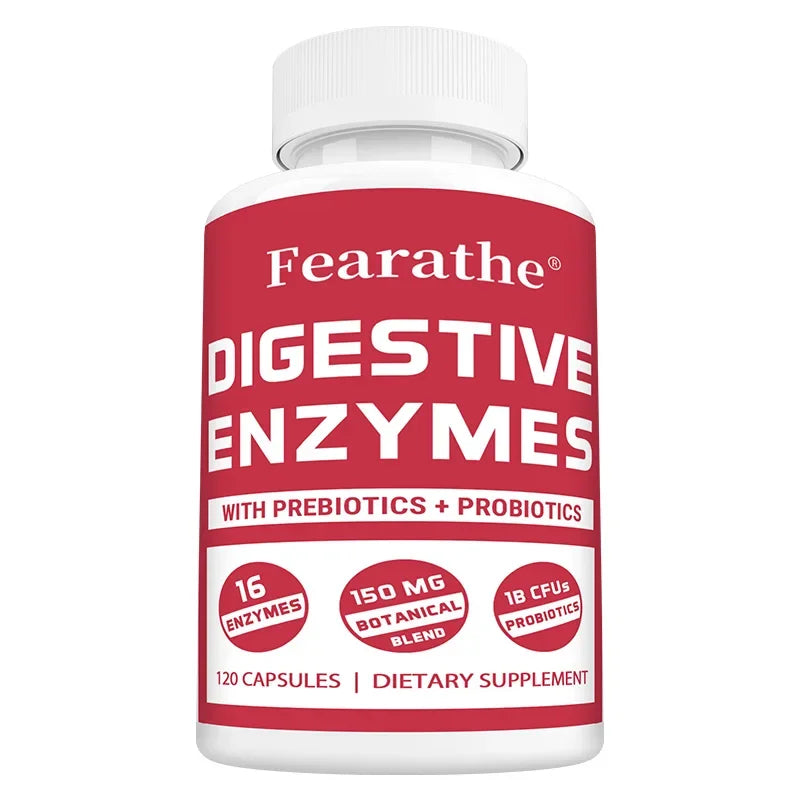 Digestive Enzyme Capsules - with Probiotics & Prebiotics, Support Gut Health, Immune Support, Promote Digestive Health Peaceful Pleasures Health and Wellness 120 count-1 bottle