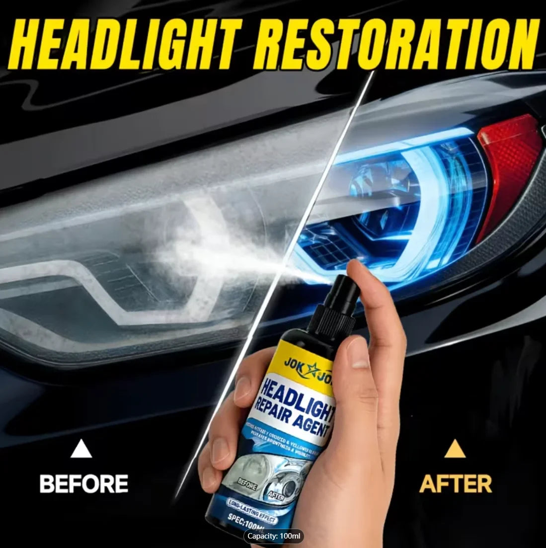 Headlight Restorer – Polish & Restore Clarity to Foggy Lenses
