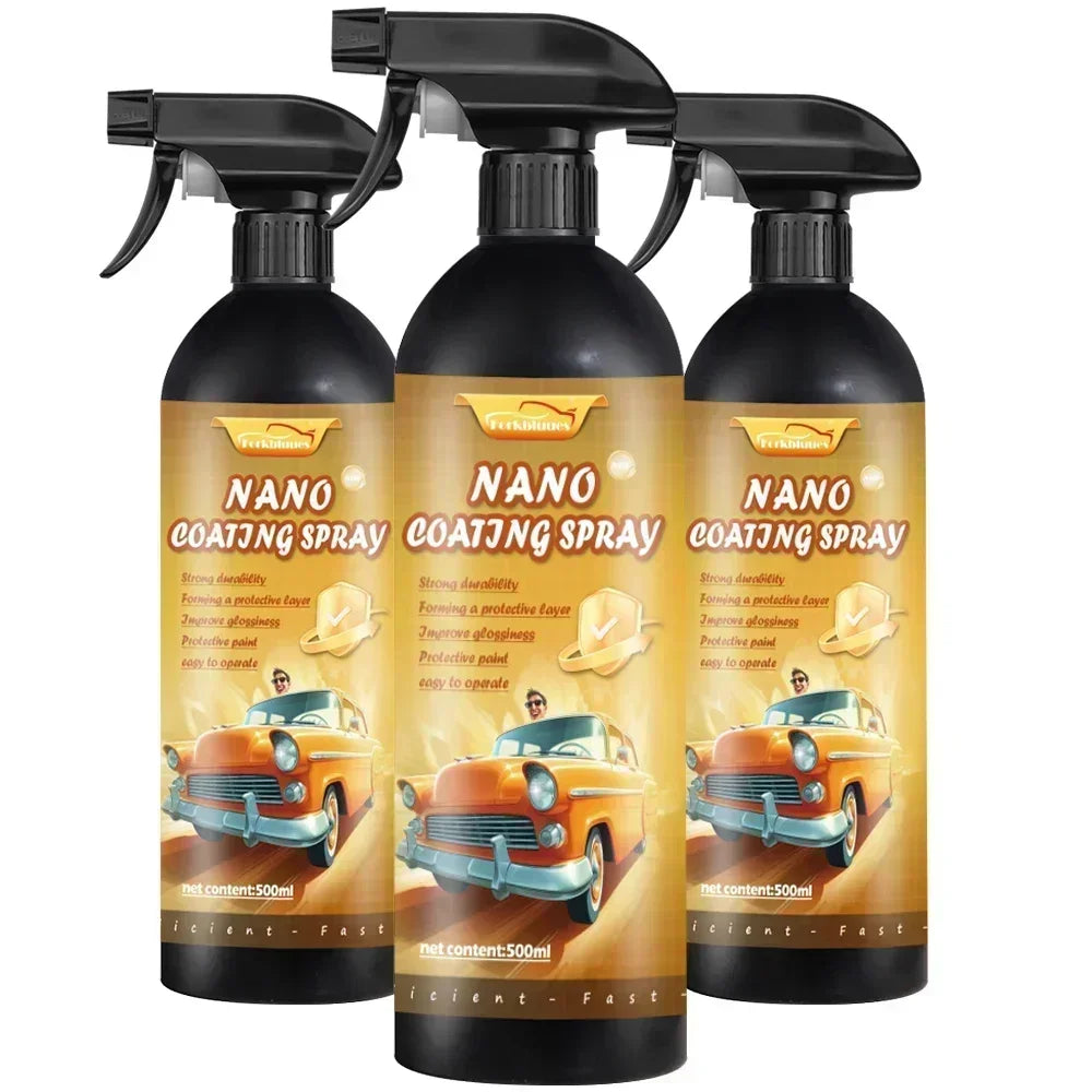Ceramic Car Coating 500ML 9H Nano Liquid Glass Plated Crystal Hydrophobic Waterproof Polishing Paint Hardness Car Polish Wax Peaceful Pleasures Health and Wellness