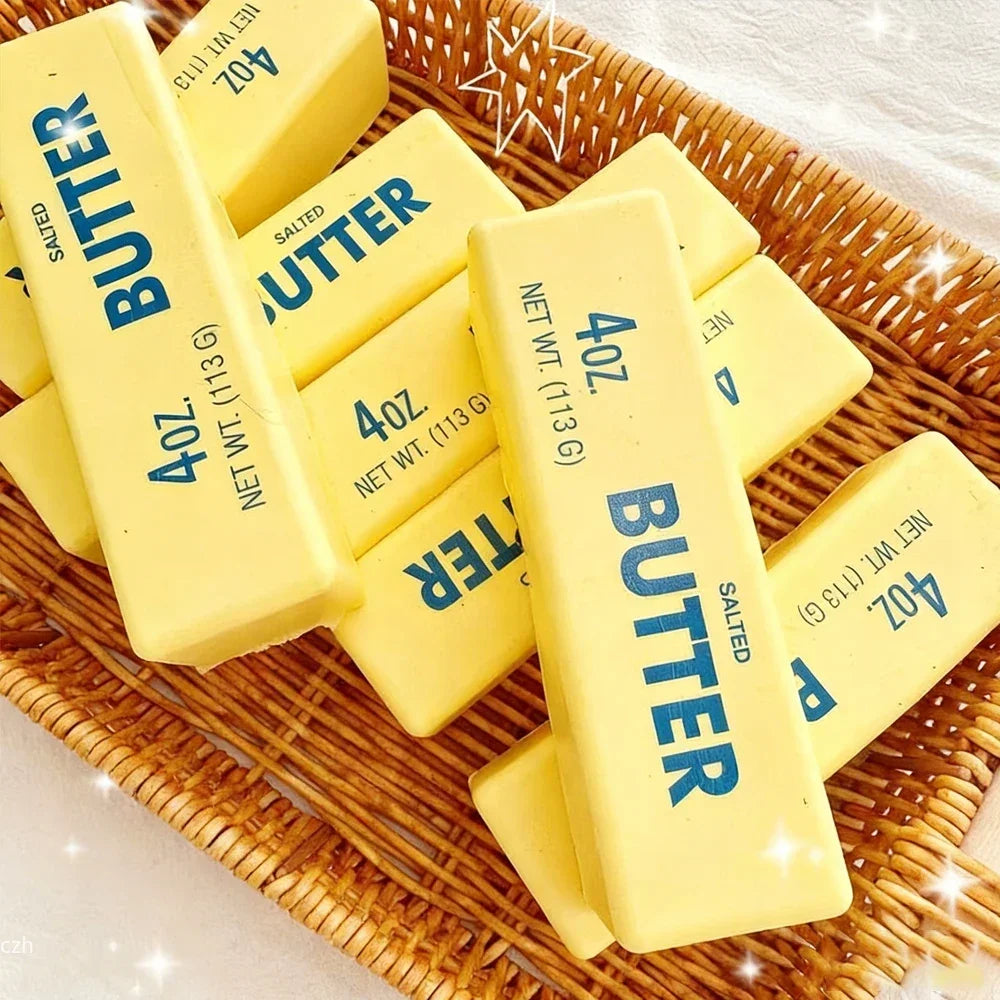 Butter Stick Squishy Toy Slow Rising Squeeze Toy Butter Bar Brick Squishy Fidget Toy Anti Stress Release Hand Relax Gift Toy Peaceful Pleasures Health and Wellness