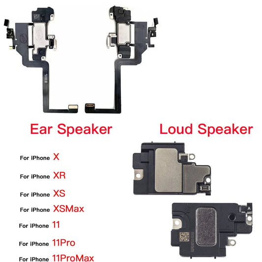 iPhone X XR XS 11 Pro Max Dual Speaker Replacement with Flex Cable Speaker Replacement Kit Oasis Select