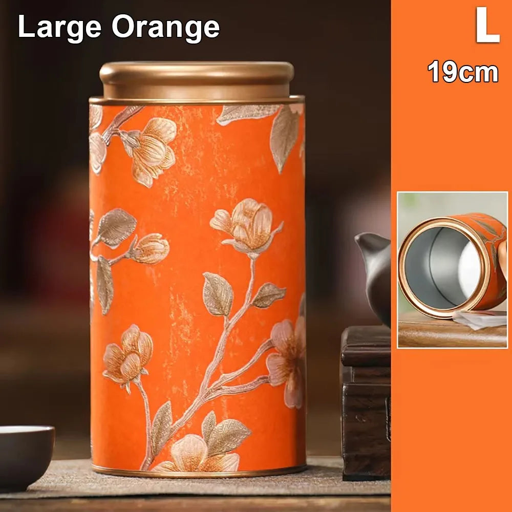 Airtight Tinplate Tea Storage Can – Food Grade Sealed Jar