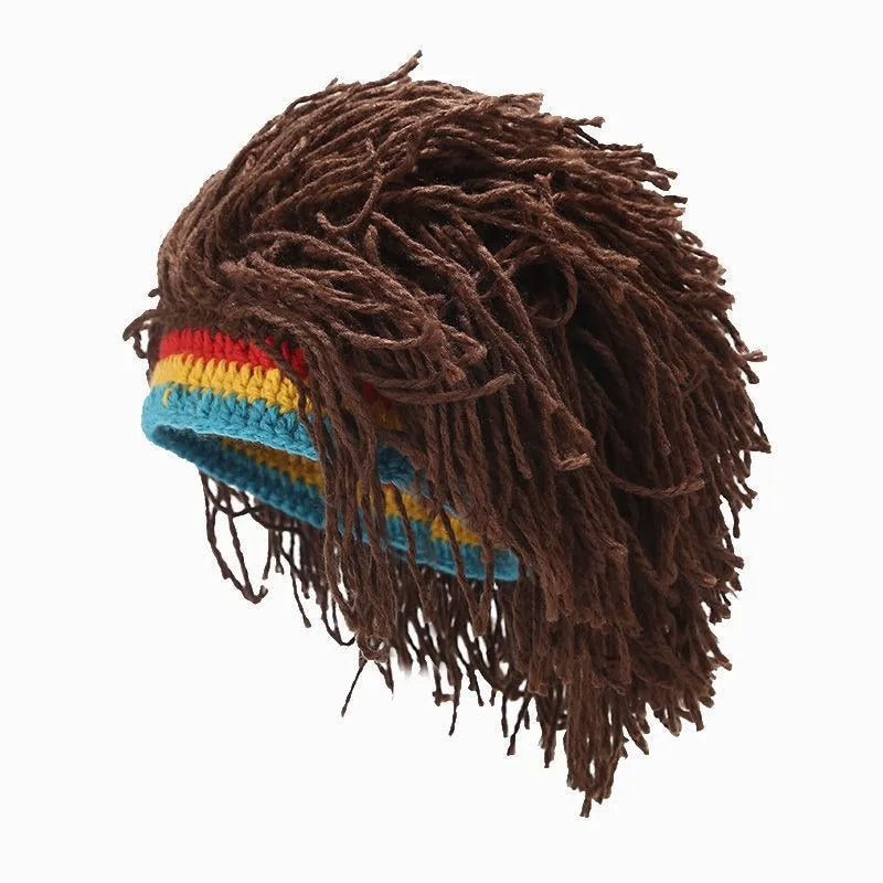 Novelty Dreads Knit Hat – Unisex Hip Hop Braided Beanie Cap