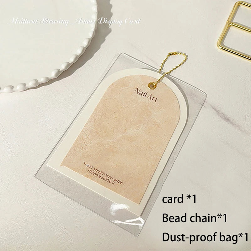 Nail Art Display Shelf False Nail Display Photo Stand Wearing Nail Display Cards Dustproof Bag Storage Nail Display Storage Tool Peaceful Pleasures Health and Wellness N2