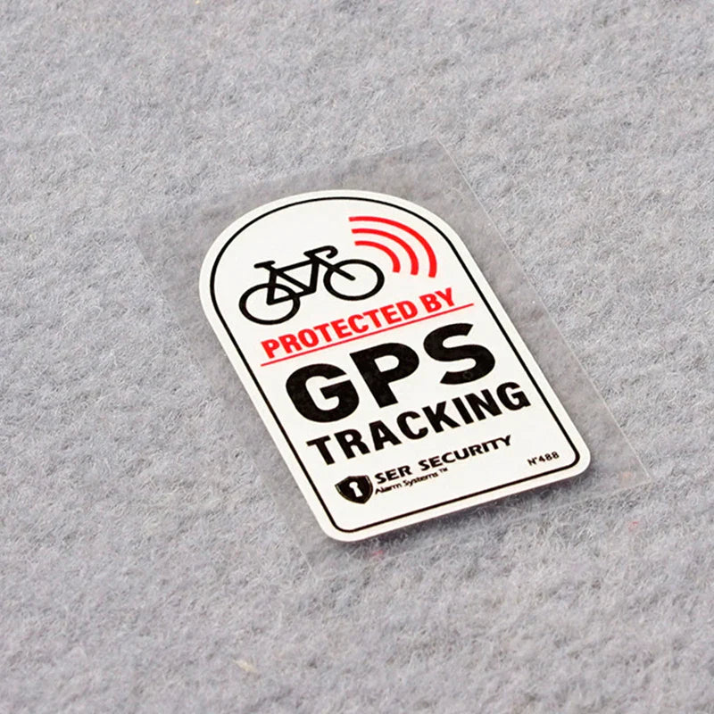 Reflective GPS Tracking Warning Sticker – Motorcycle & Bike