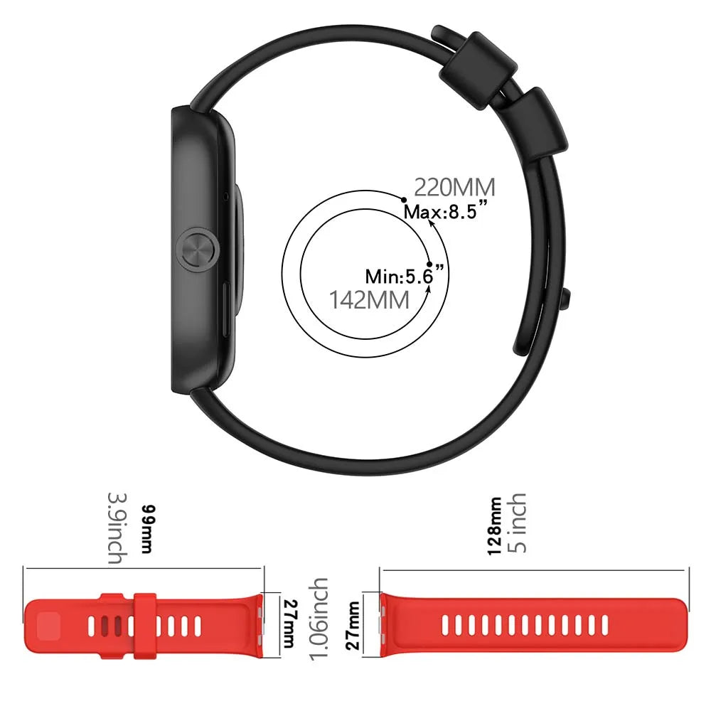 5-Pack Silicone Bands for Redmi Watch 4 – Colorful Straps Peaceful Pleasures Health and Wellness