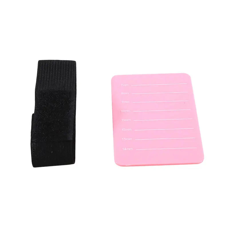 Wrist Strap Style Eyelash Show Boards Handheld Lash Sorting Tray Lash Holder Portable Eyelash Extension Pallet Makeup Tools Peaceful Pleasures Health and Wellness Pink 7-14mm