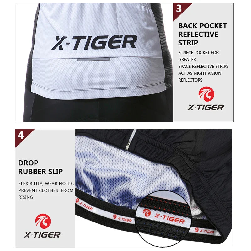 X-TIGER Men's Winter Thermal Fleece Cycling Jersey | Long Sleeve