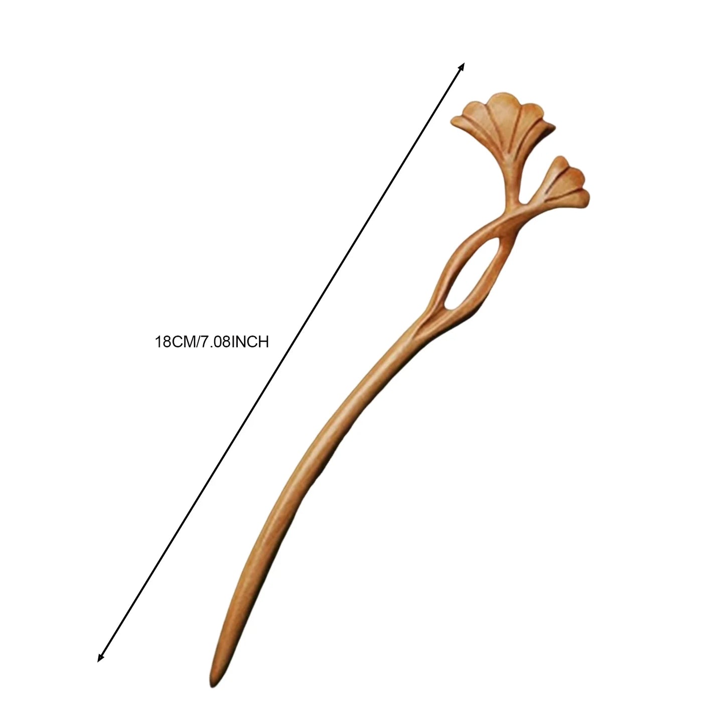 Woman Retro Style Wood Hair Chignon Fine Workmanship Long Straight Hair Stick for Hair DIY Accessory Hair Styling Peaceful Pleasures Health and Wellness