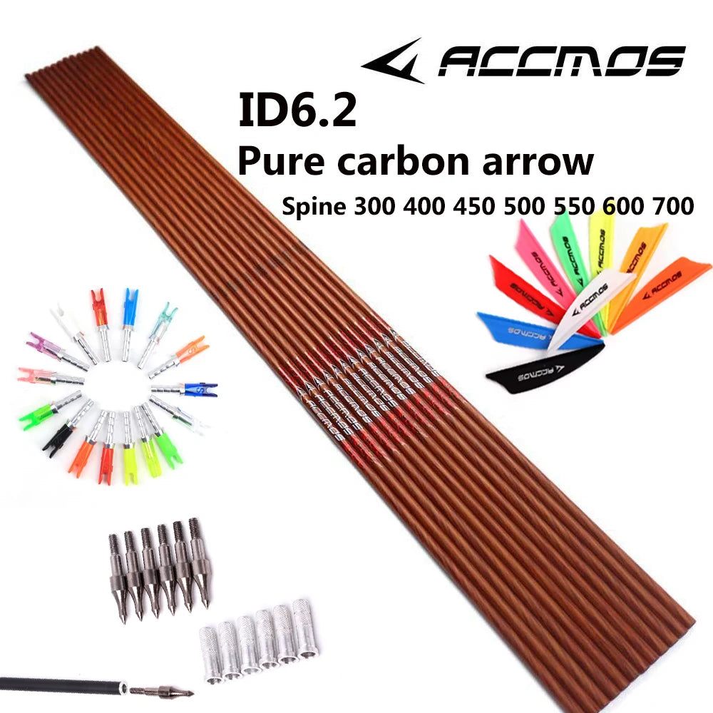 ID4 2 Wood Paint Carbon Arrow Archery Hunting Skin Tube