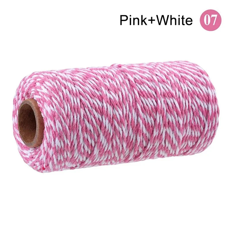 100M Two-Color Cotton Baker's Twine 2mm – Craft & Gift Cord