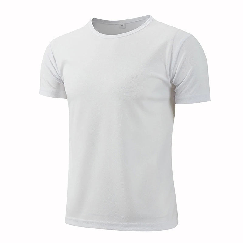 Quick Dry Crew Neck Short Sleeve T Shirt Breathable Performance Tee for Work Team Uniform and Casual Wear for Women Men Peaceful Pleasures Health and Wellness WHITE XL