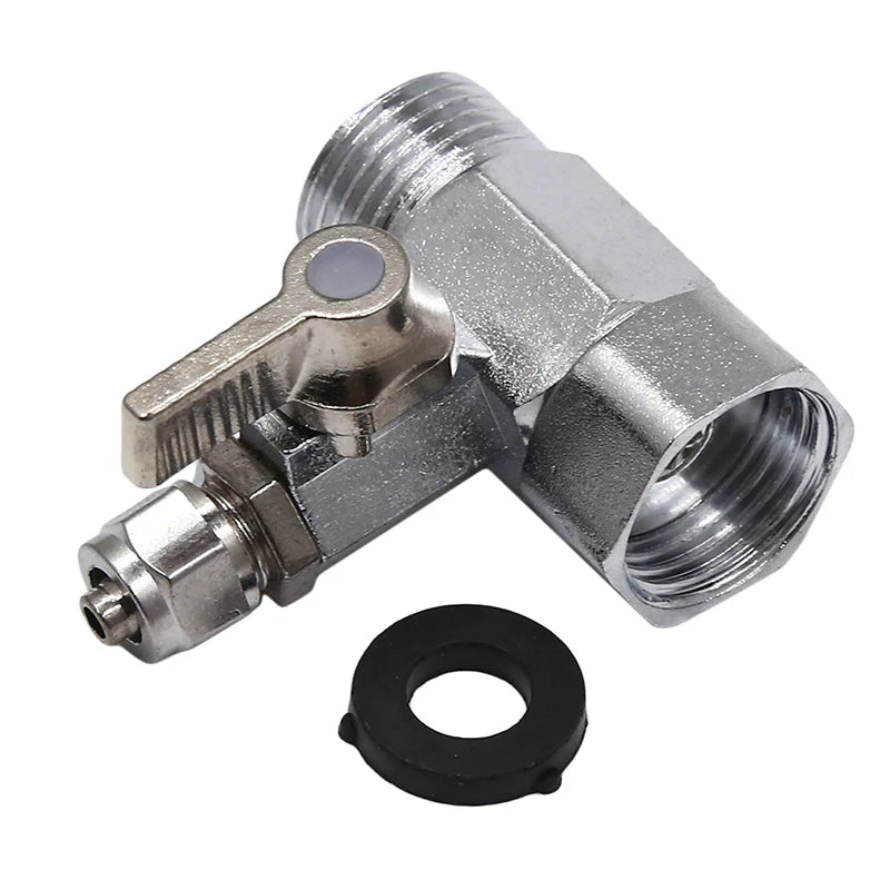 Water Purifier Inlet Three Way Ball Valve Switch Water Purifiers Faucet Joint Universal Valve Accessories Peaceful Pleasures Health and Wellness