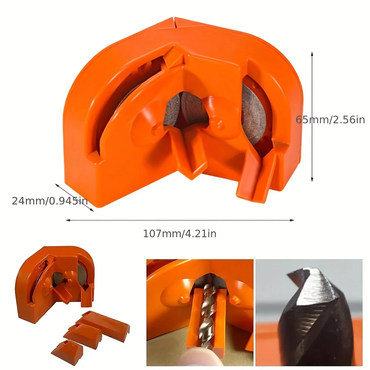 V-shaped Dough Twists Drill Grinder Bit Grinding Sharpener Electric