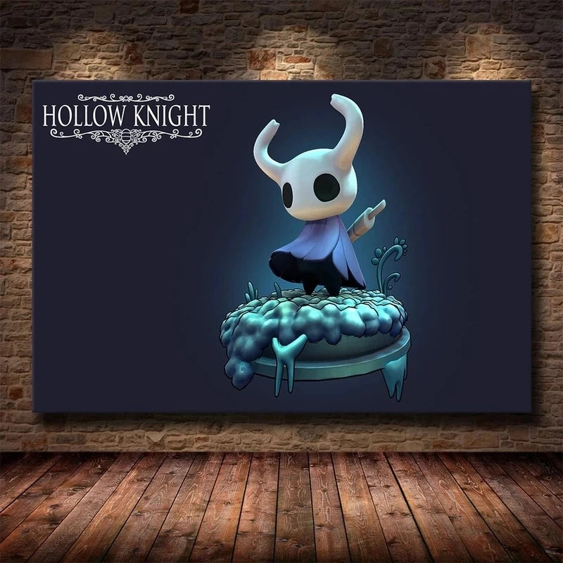 Hollow Knight Hallownest Map HD Canvas Poster | Wall Art