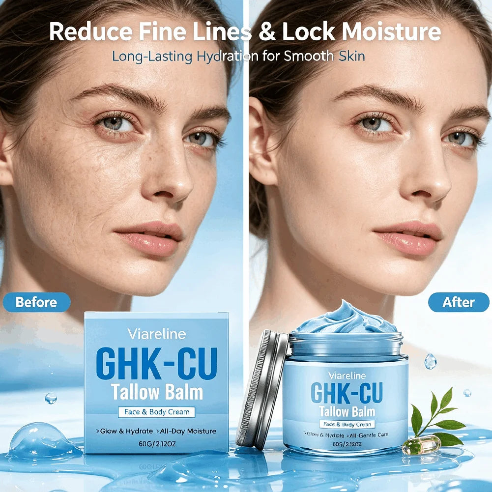GHK-Cu Copper Peptide Blue Cream | Deep Hydration & Firming
