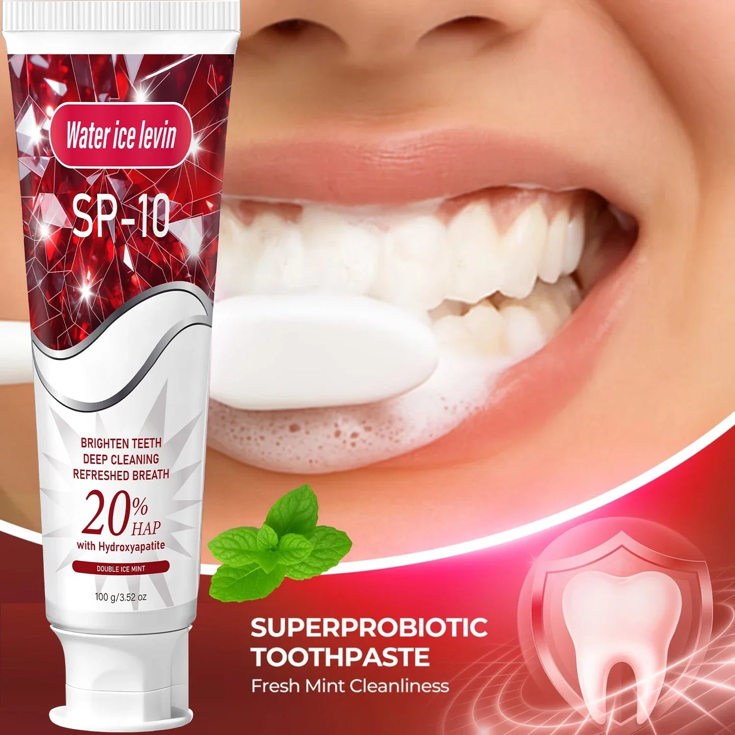 20% Hydroxyapatite Toothpaste – Deep Clean & Whitening Mint
