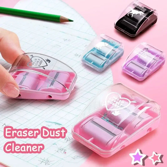 Mini Eraser Crumb Collector Set – Cute Desktop Sweeper for Kids Eraser Crumb Collector Peaceful Pleasures Health and Wellness