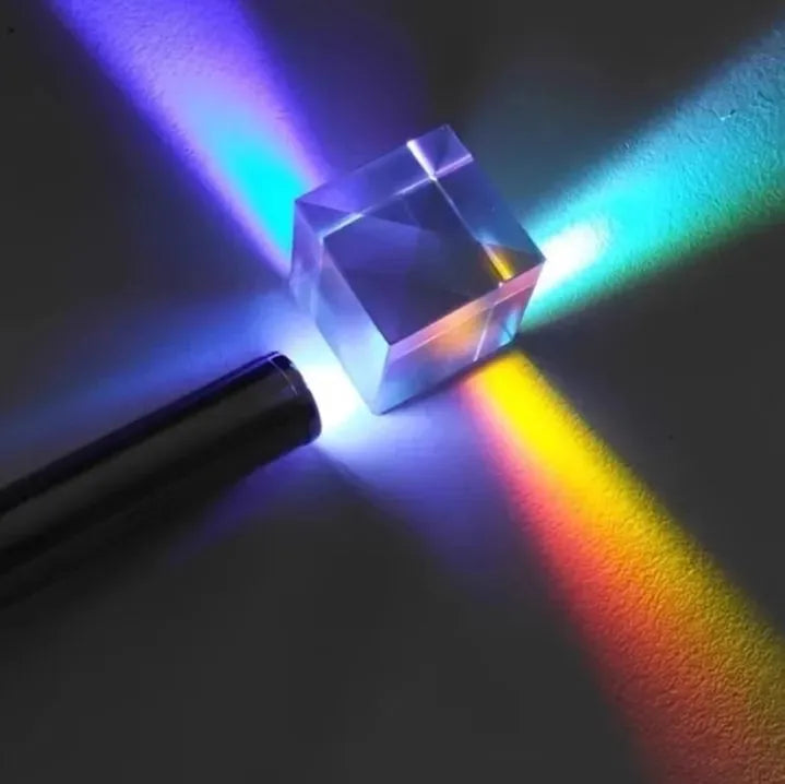 Dichroic X-Cube Crystal Prism – Trichroic Spectrum Splitter