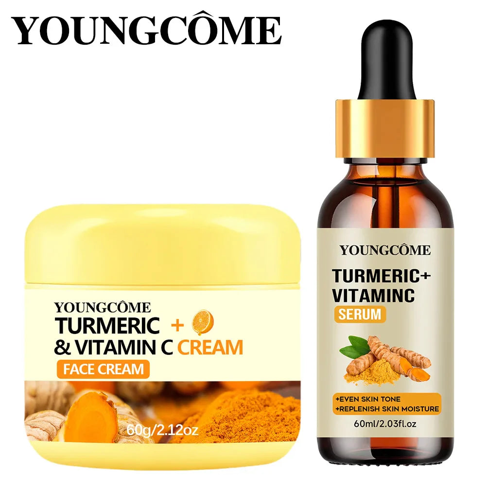 YOUNGCOME Turmeric Vitamin C Cream Set – Collagen & Retinol
