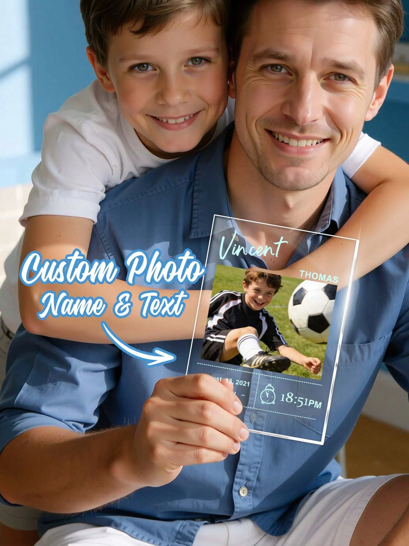 Custom Engraved Baby Photo Acrylic Frame | Newborn Keepsake