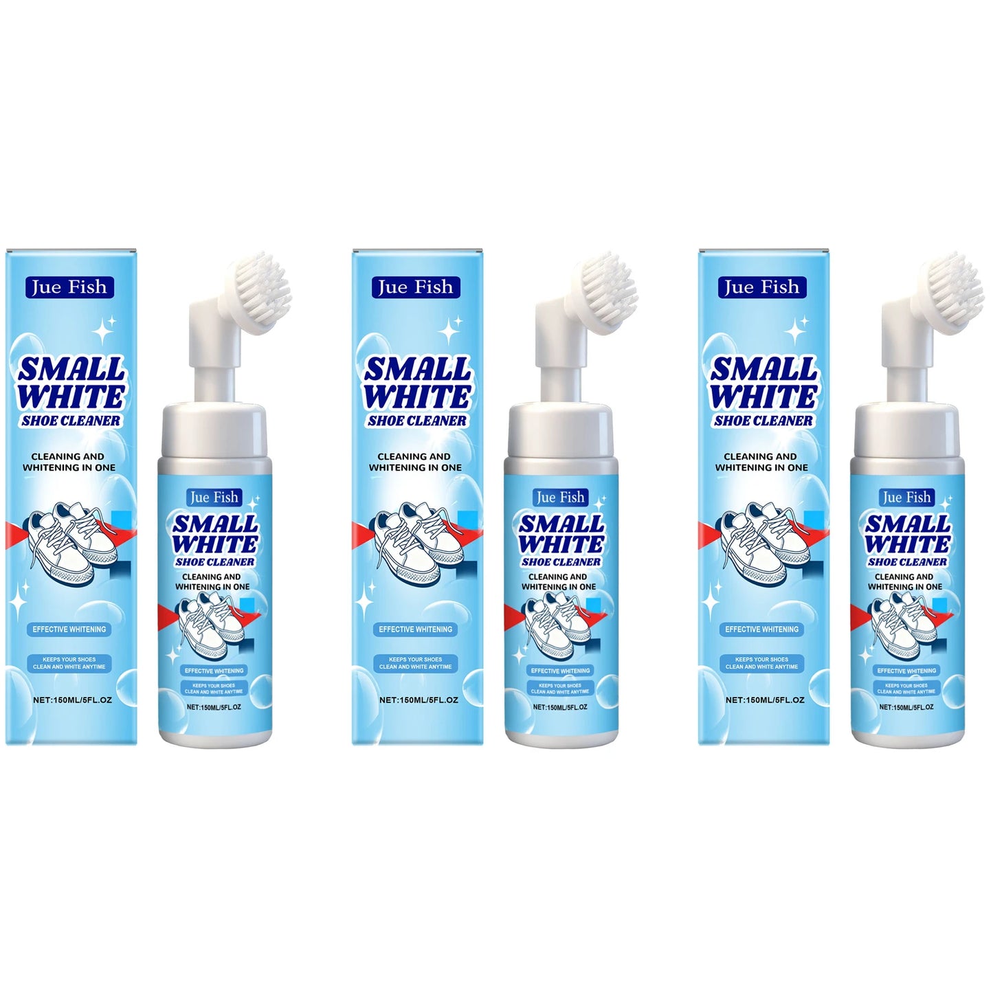 Jue-Fish White Shoe Cleaning Mousse 150ml | Stain Remover