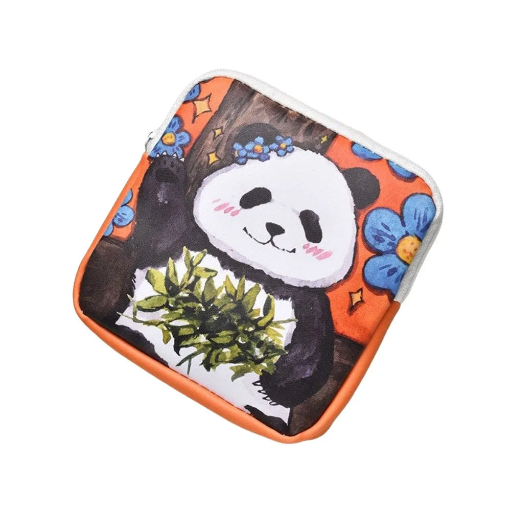 Cute Panda Waterproof Mini Pouch – Multi-Purpose Storage Bag